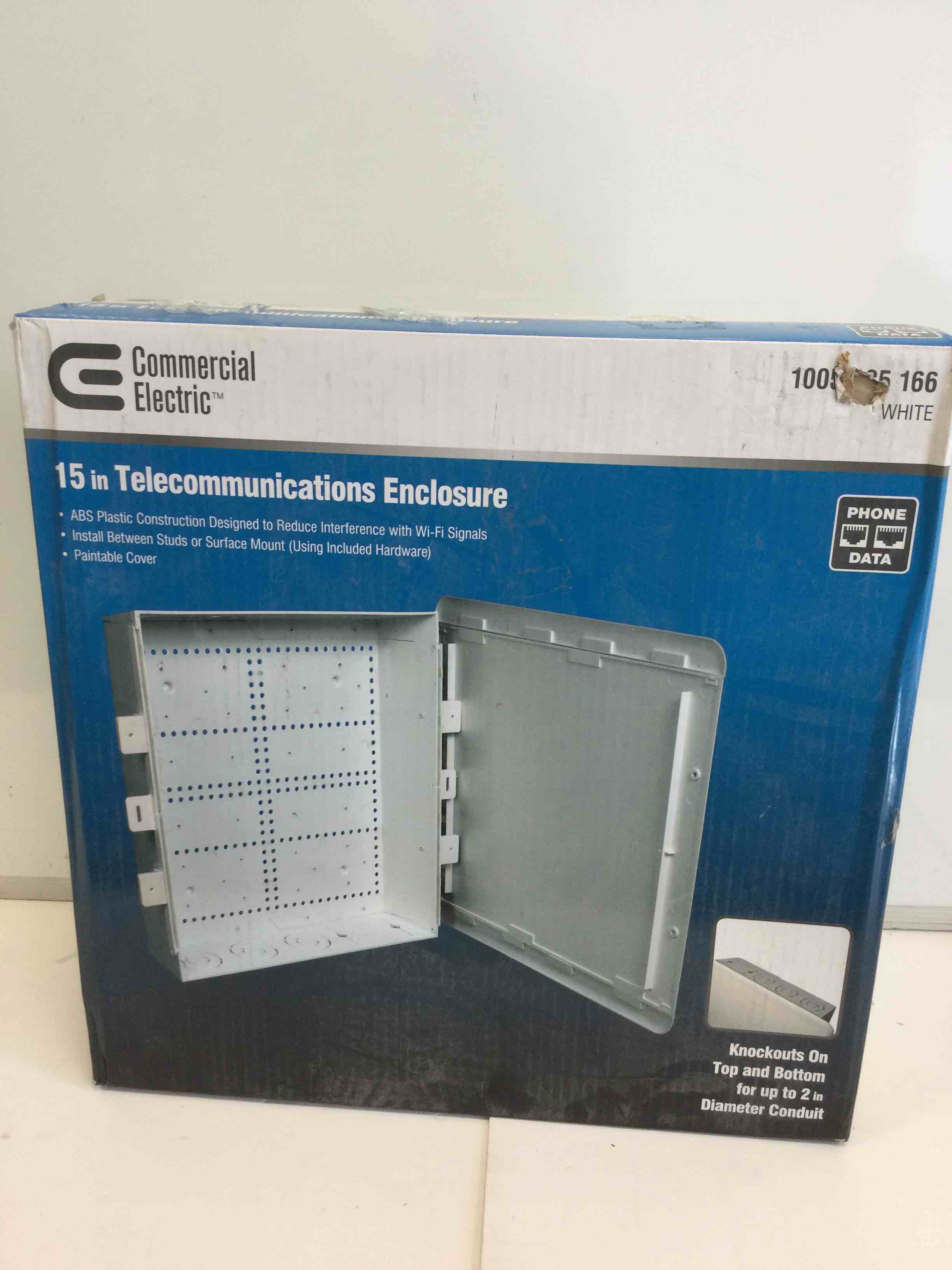 Commercial Electric 15 in. Plastic Telecommunication Enclosure