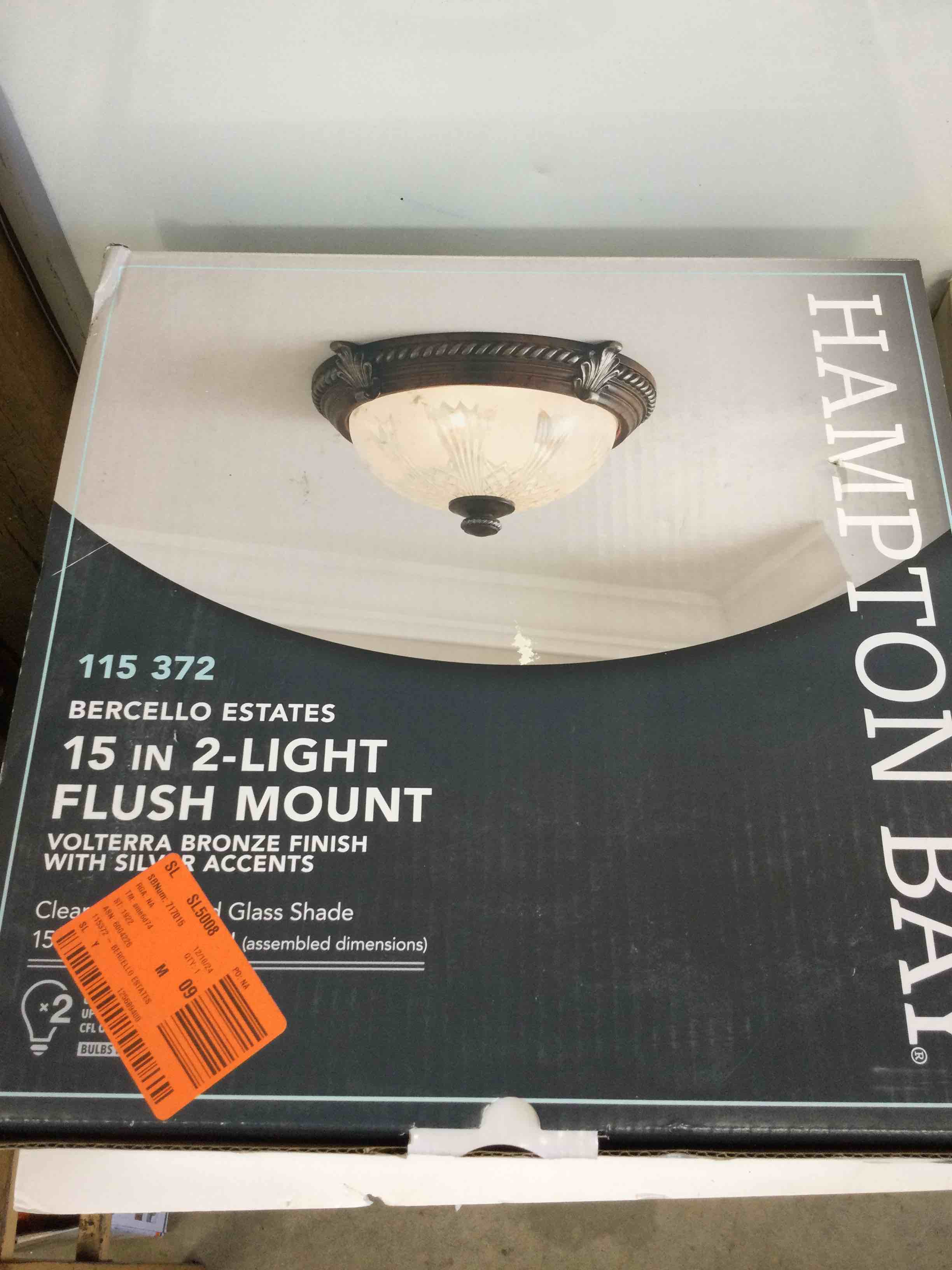 Flush Mount in Volterra Bronze