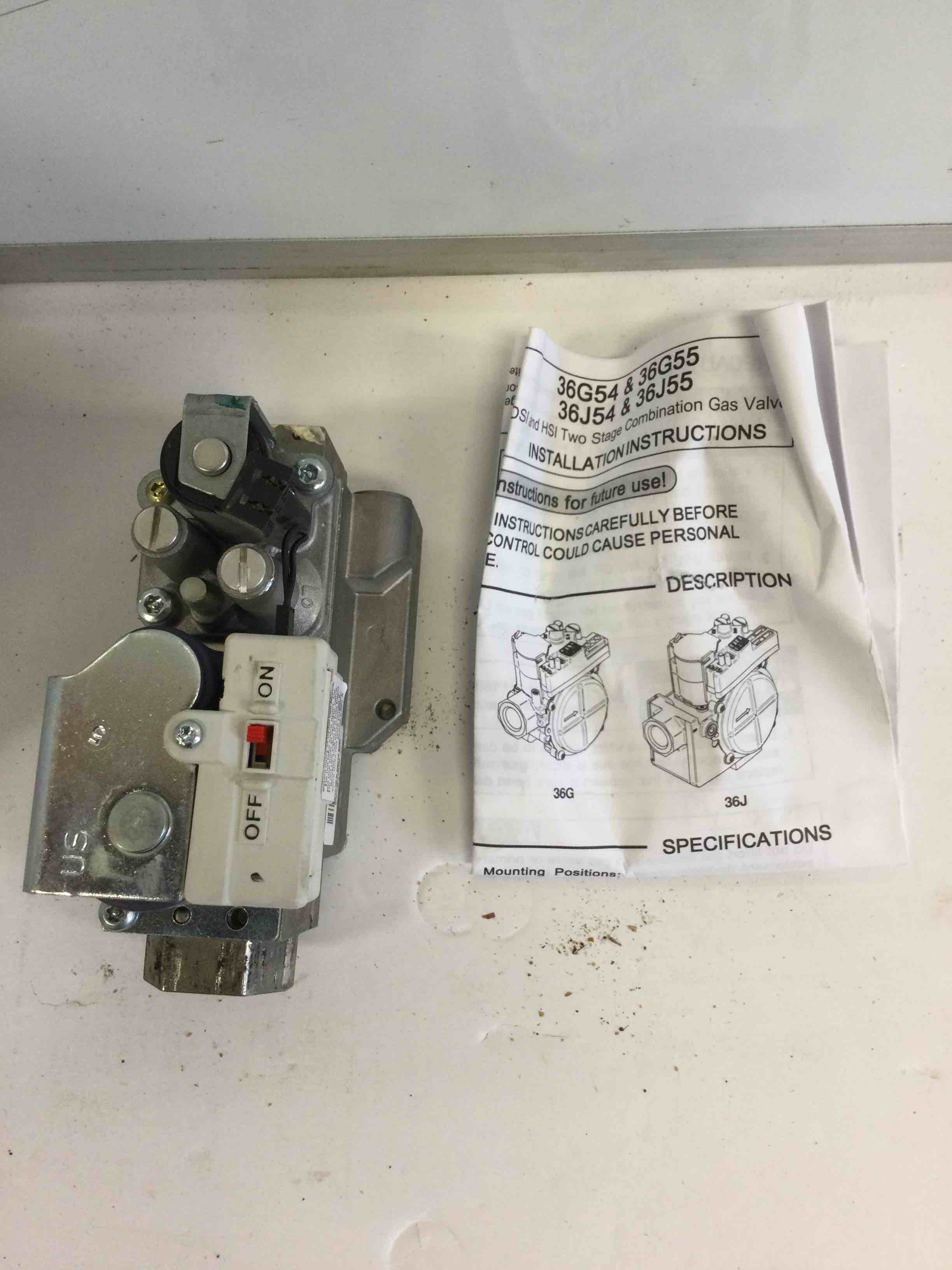 Emerson Manifold Furnace Gas Valve 0151m00027sk 36j54-238