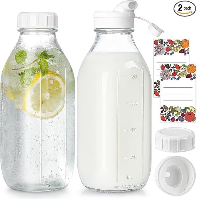 syntic glass bottles milk