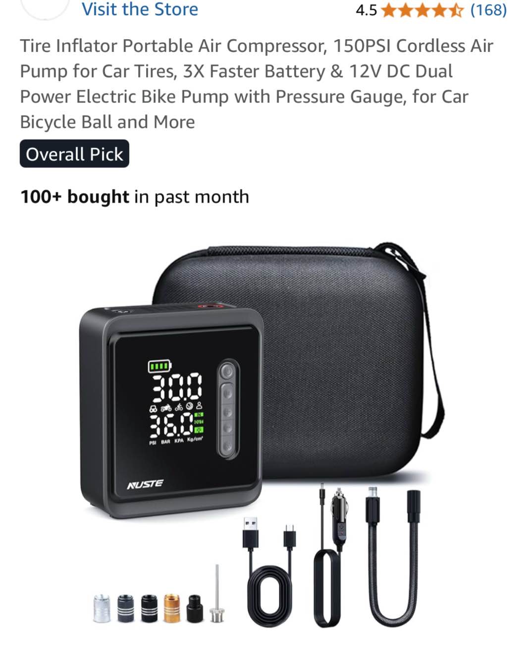 NUSTE Tire inflater 