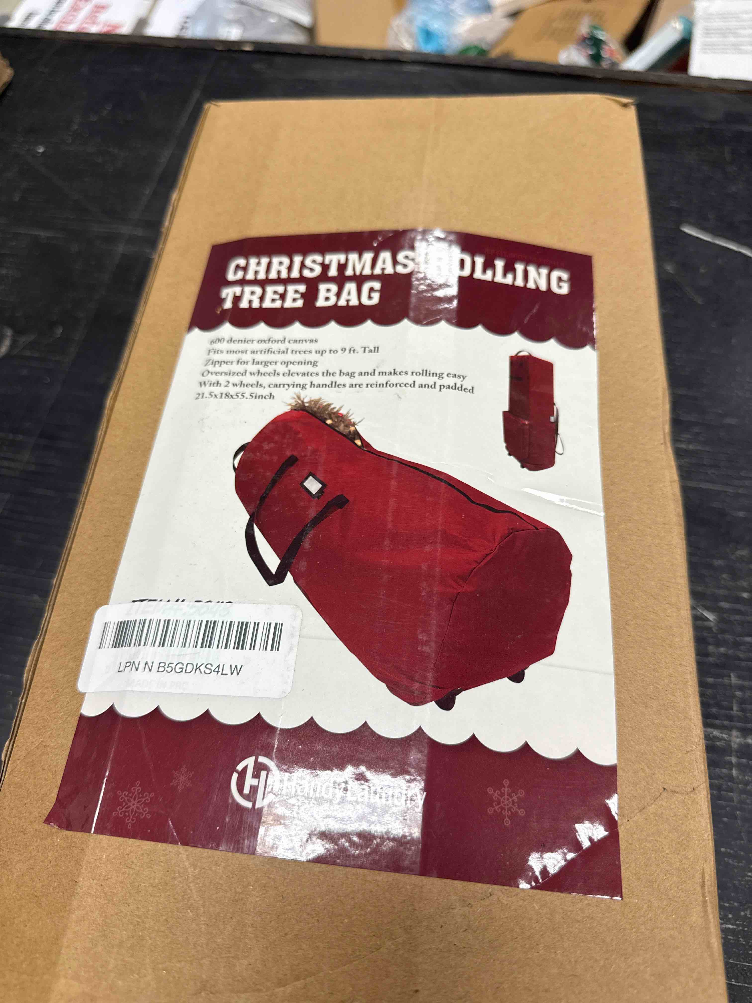 Rolling Bag for Laundry or Christmas Tree