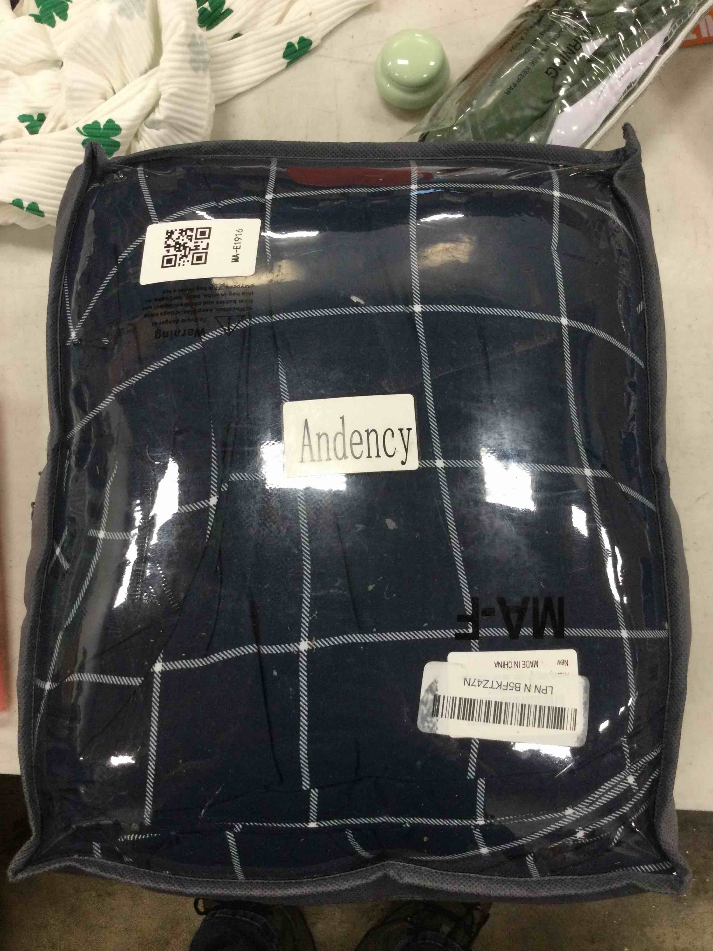 Andency King Size Comforter Set Dark Blue - Bed in a Bag King  Lightweight Bedding Sets with Comforter, Sheets, Pillowcases