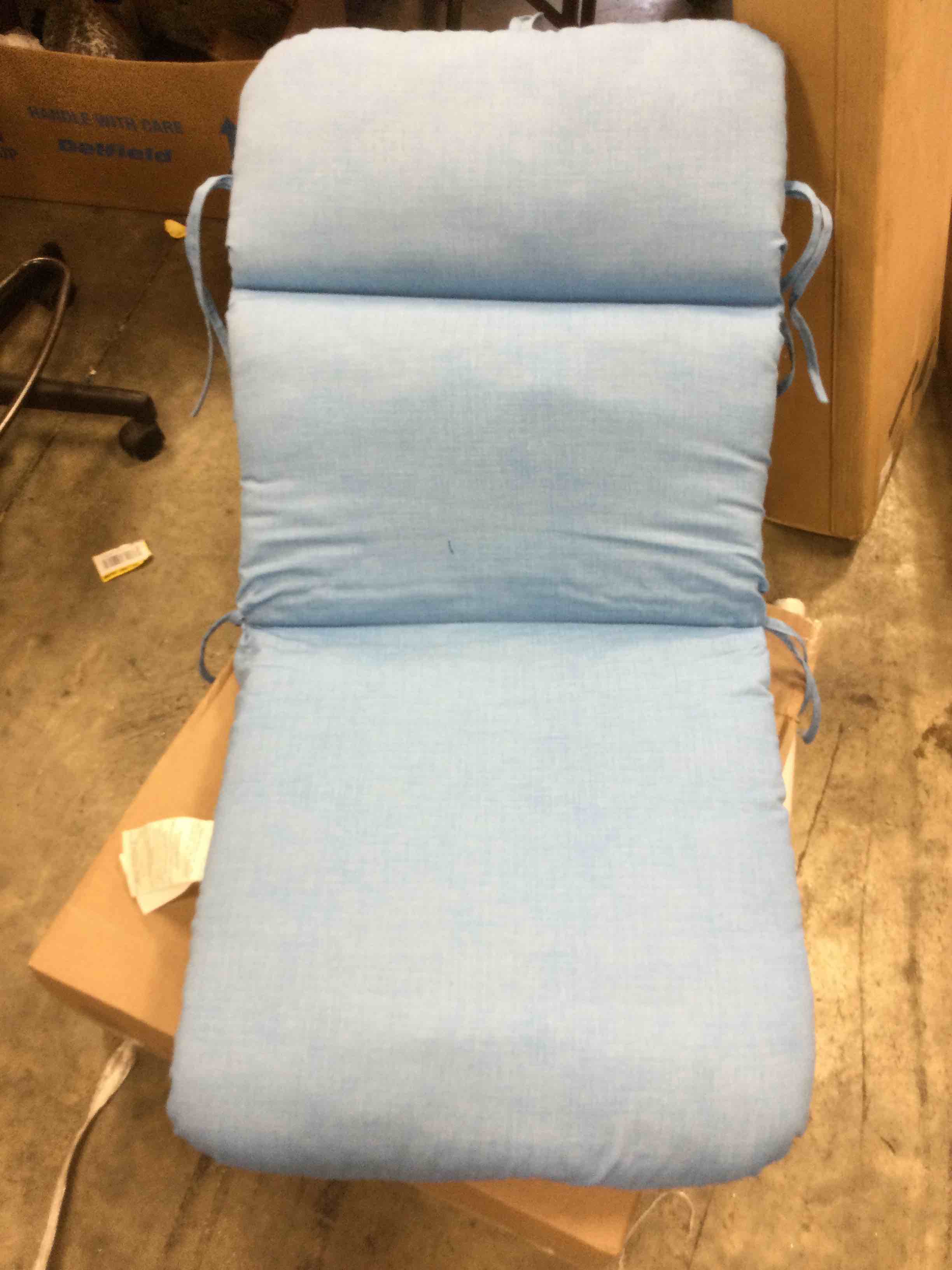 blue outdoor chair cushion seat