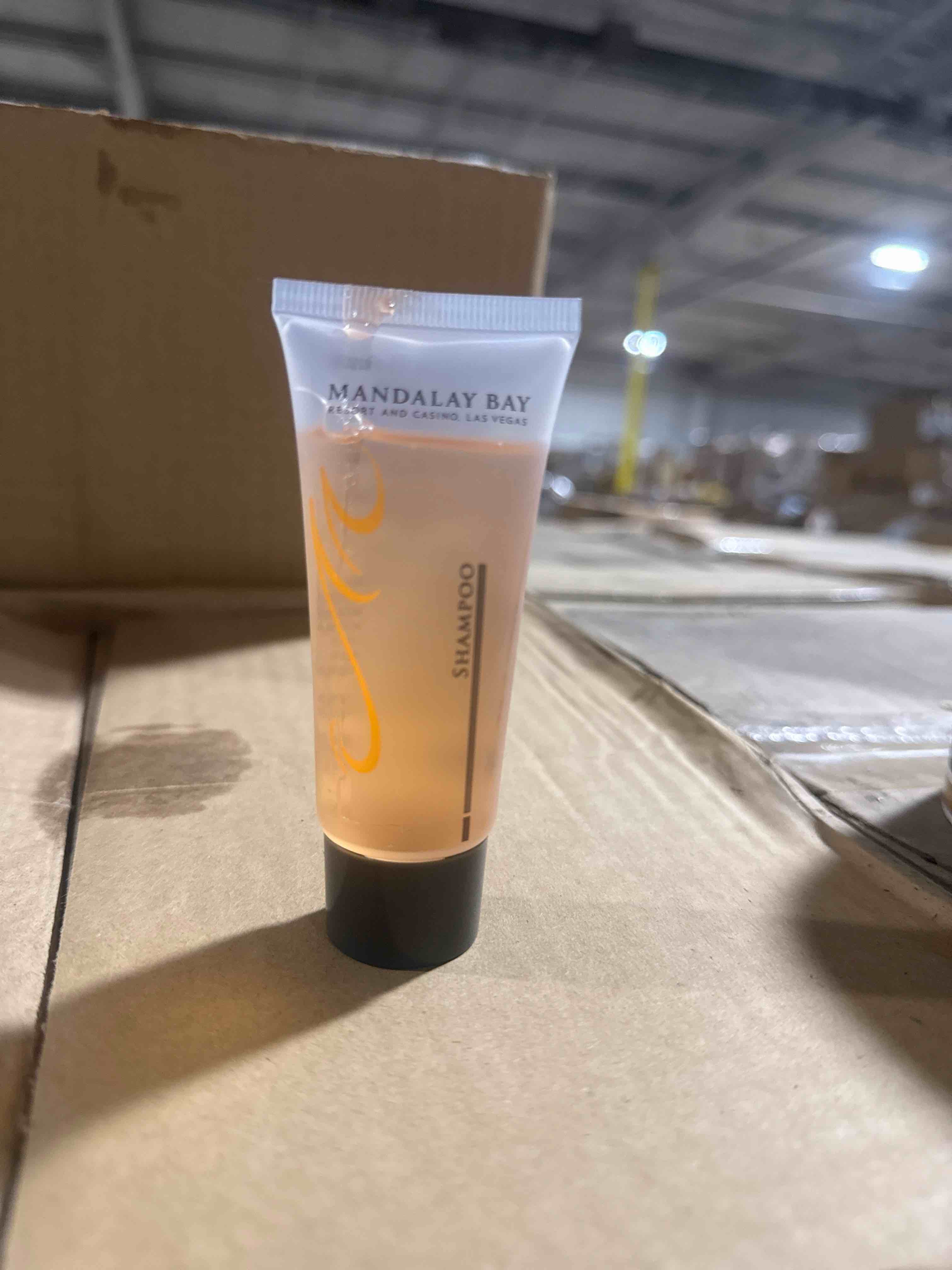 Condition photo showing New/Like New for case of 200 mandalay bay travel size shampoo 1.5 oz