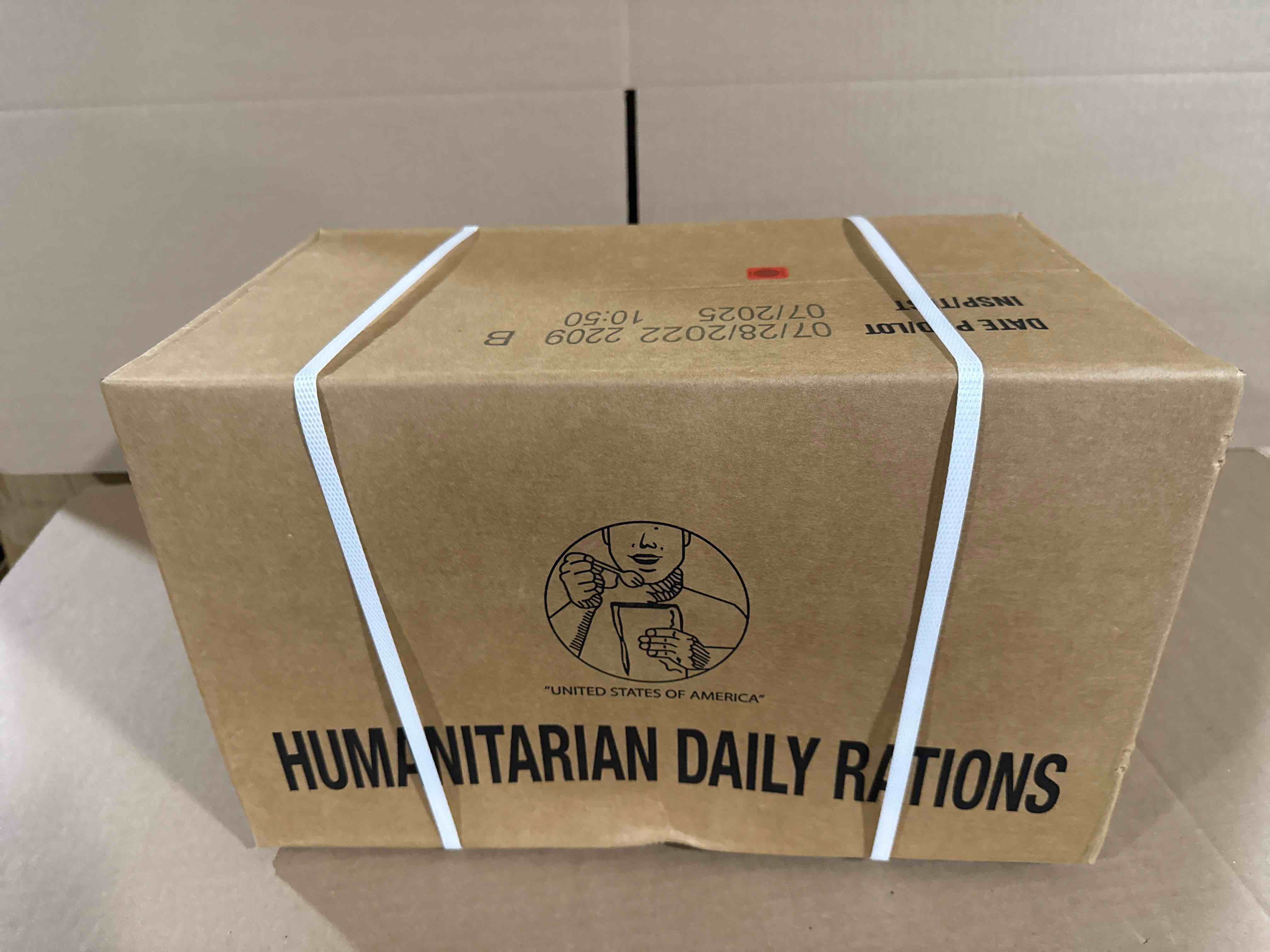 MRE Meals Ready to Eat Humanitarian Daily Rations case of 10 meals