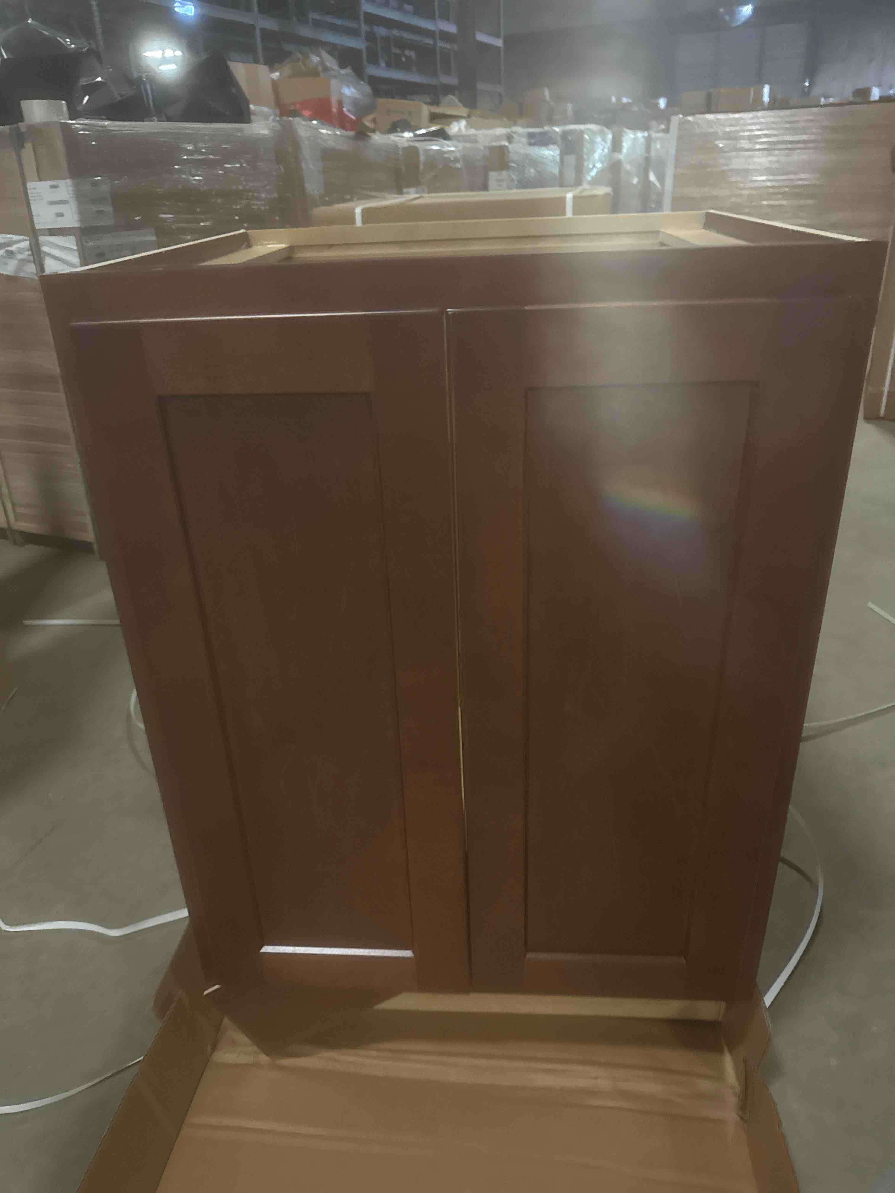 24” vanity base cabinet in burgundy 24” x21”x 34.5”