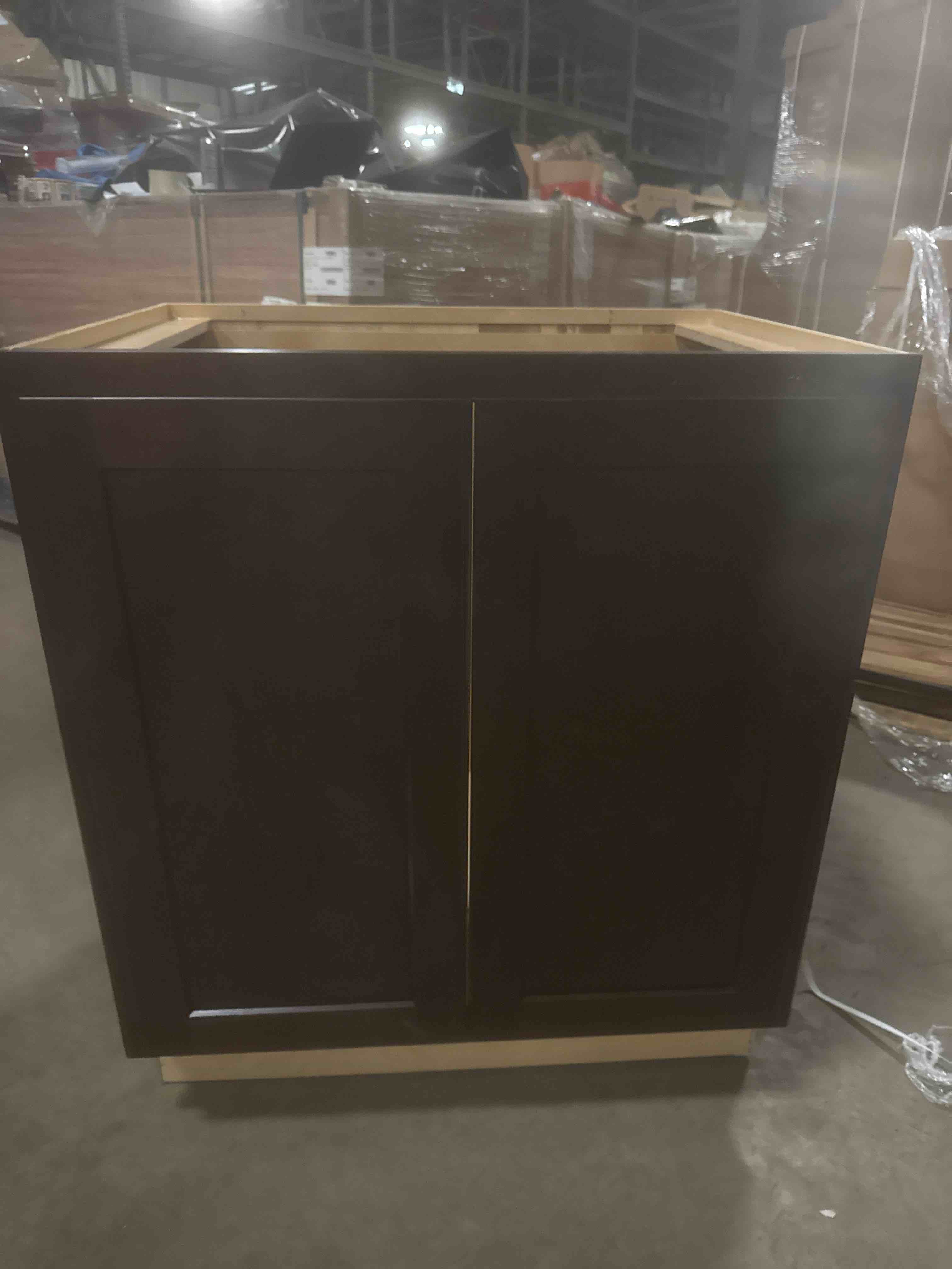 27” base vanity cabinet in espresso 27”x21”x33.5” 