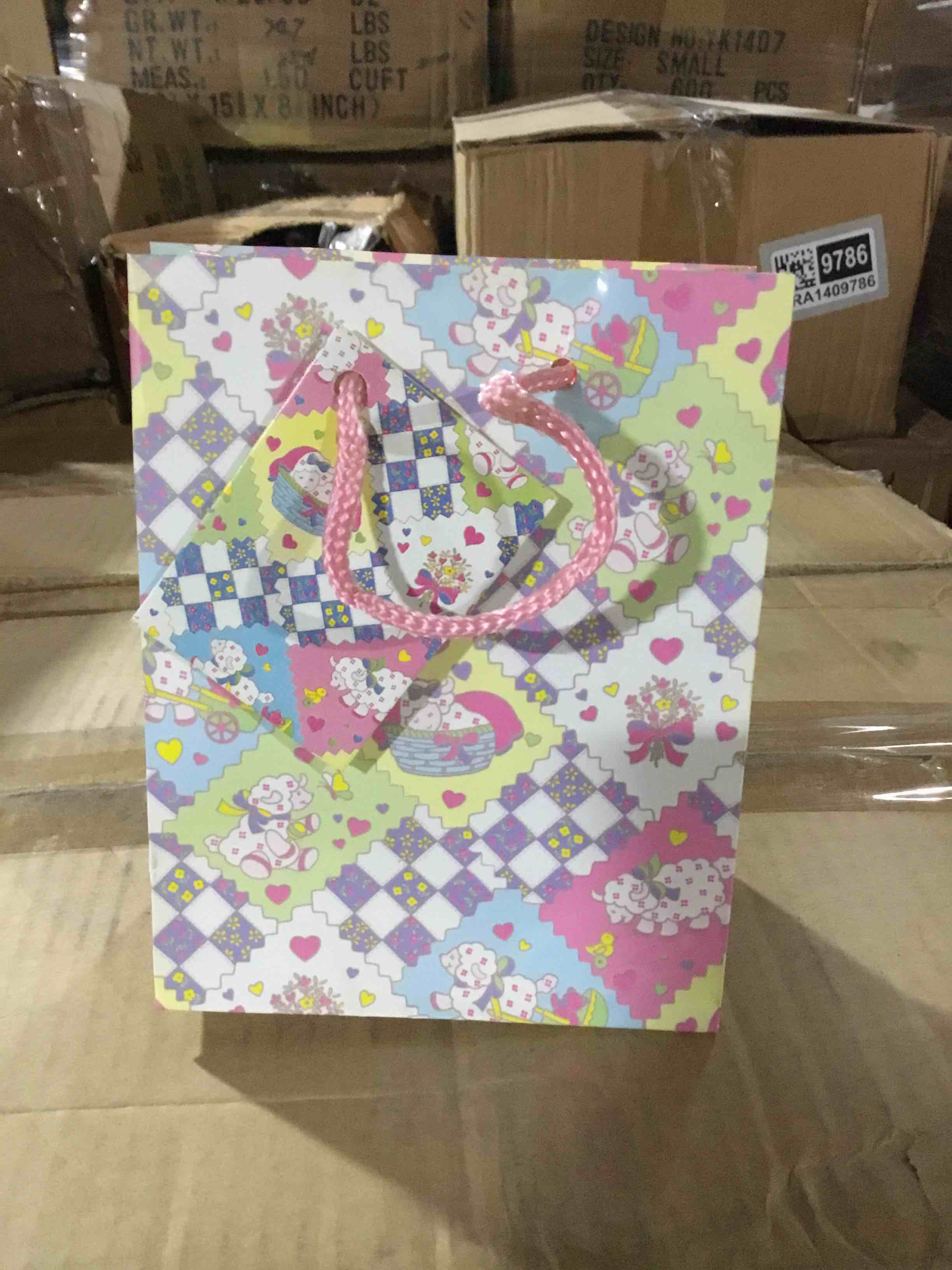 Box of 360 Small gift Bags with Sheep design