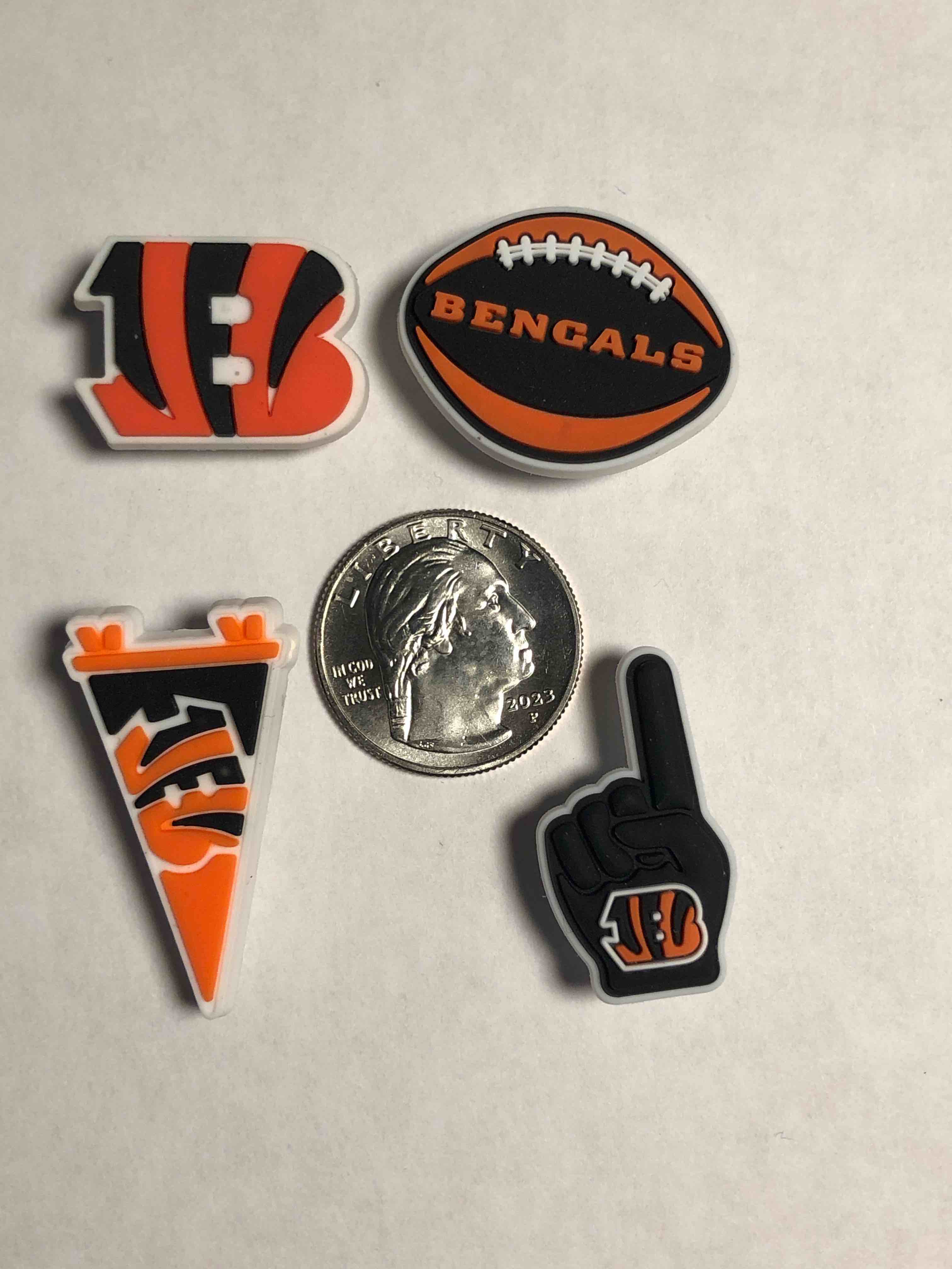 Croc charms Cincinnati Bengals 4 pack