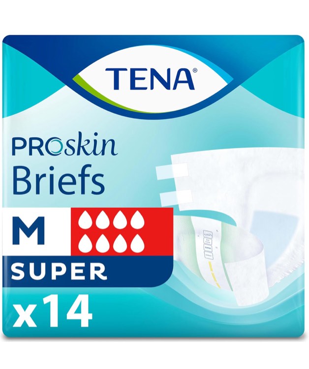 Tena ProSkin Unisex Incontinence Adult Diapers, Maximum Absorbency, Large, 14 ct