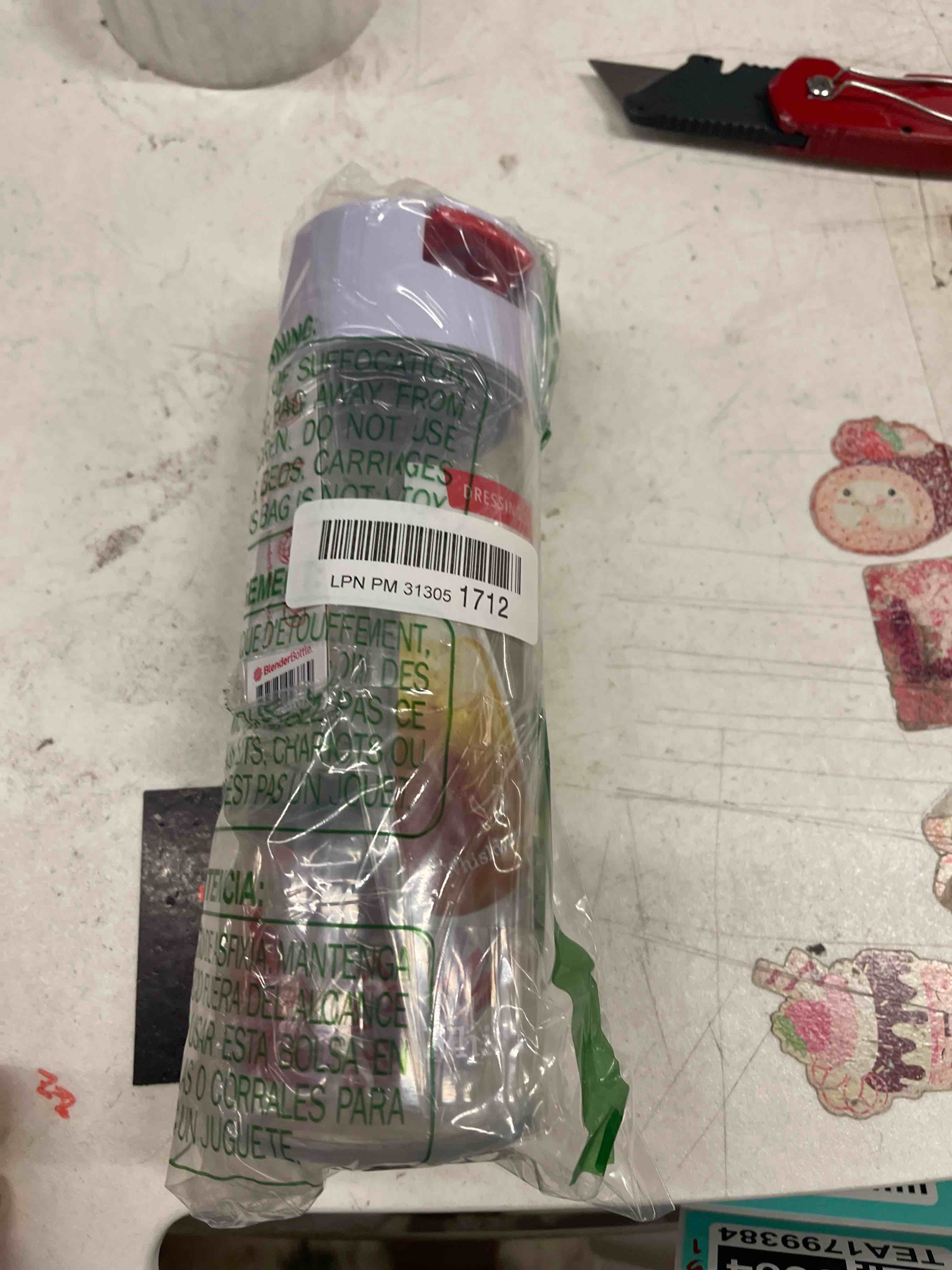 Condition photo showing New/Like New for Whiskware Tritan Plastic BlenderBall Whisk Leak Proof Salad Shaker Bottle for Fresh, Homemade Dressings, 2.5 Cups, White