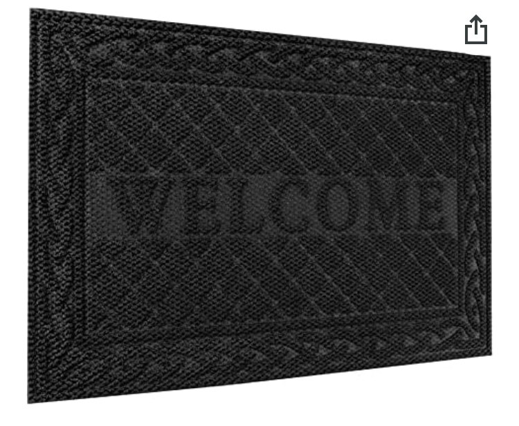 Black Welcome Mat