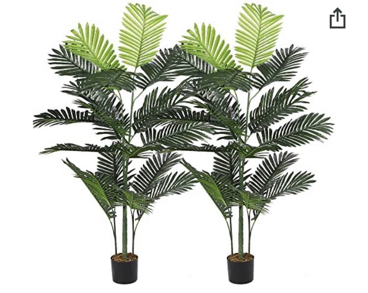 Artificial Plants 6ft palm trees 2 pack