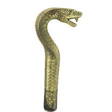 Gold Snake Walking Cane 