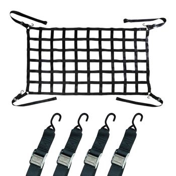 72" x 96" Long Bed Truck Cargo Net with Cam Buckles & S-Hooks