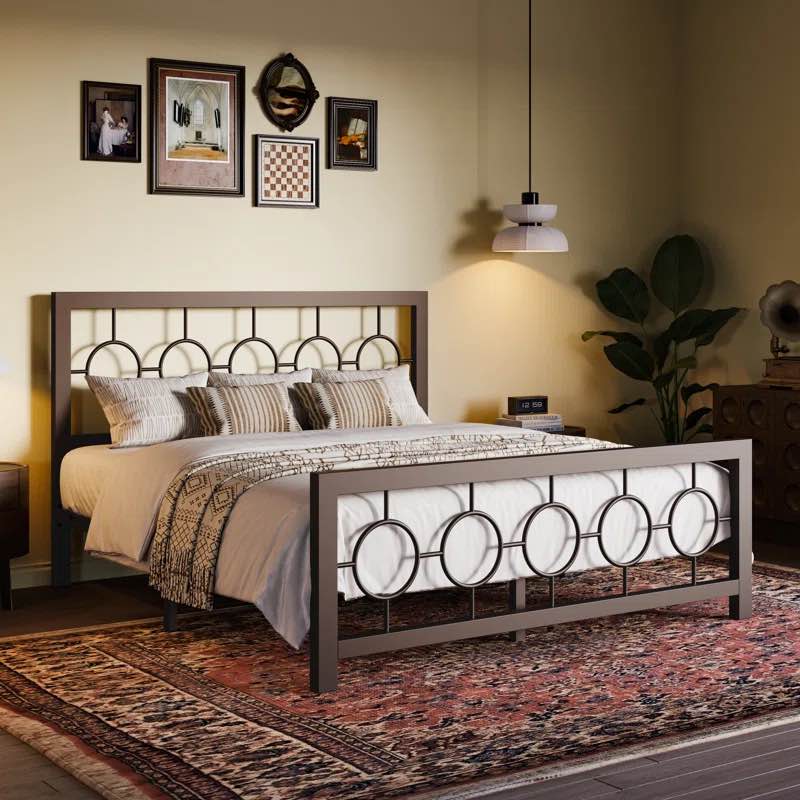 Bloneva Metal Open-Frame Bed