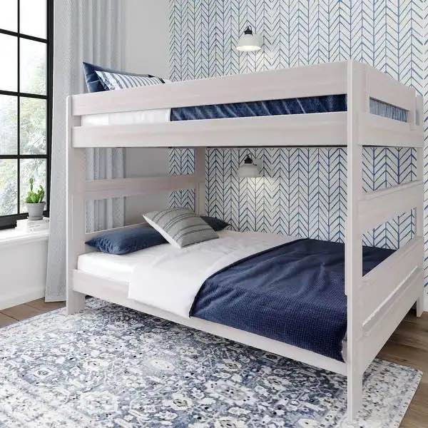Modern Farmhouse Queen Over Queen Bunk Bed (only box 1)