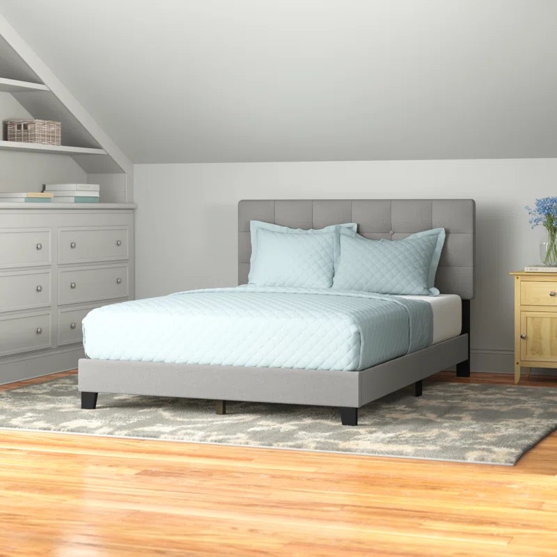 Abdiel Tufted Upholstered Low Profile Platform Bed