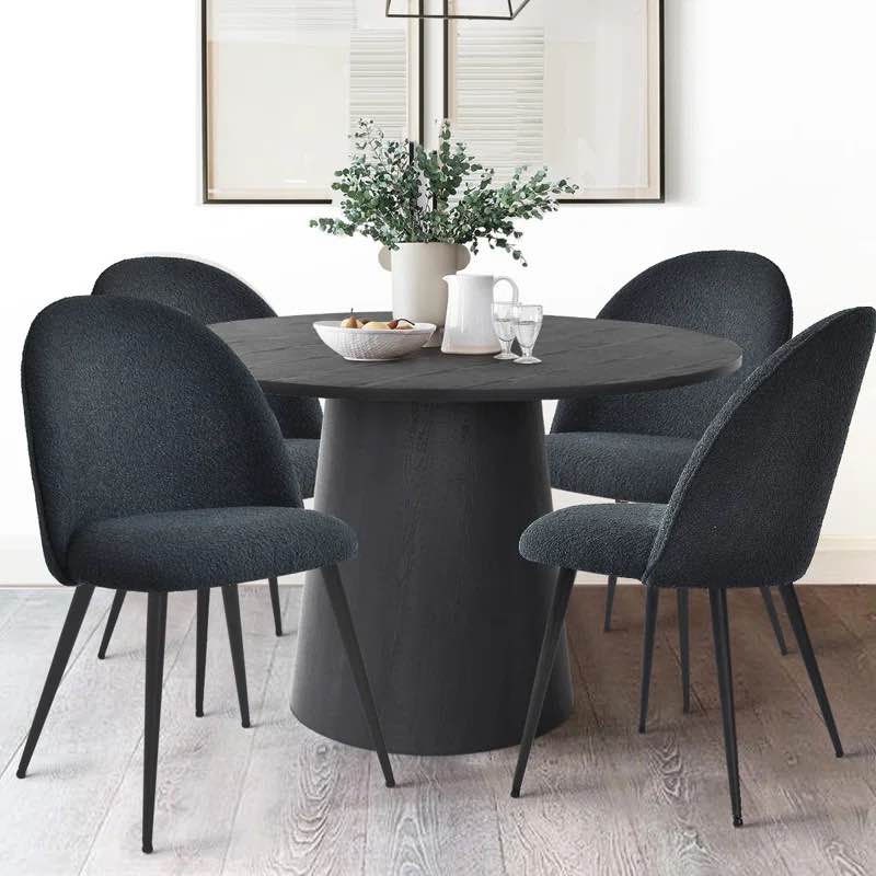 Bende Look Fabric Dining Chairs, Set Of 4 (Set of 4)