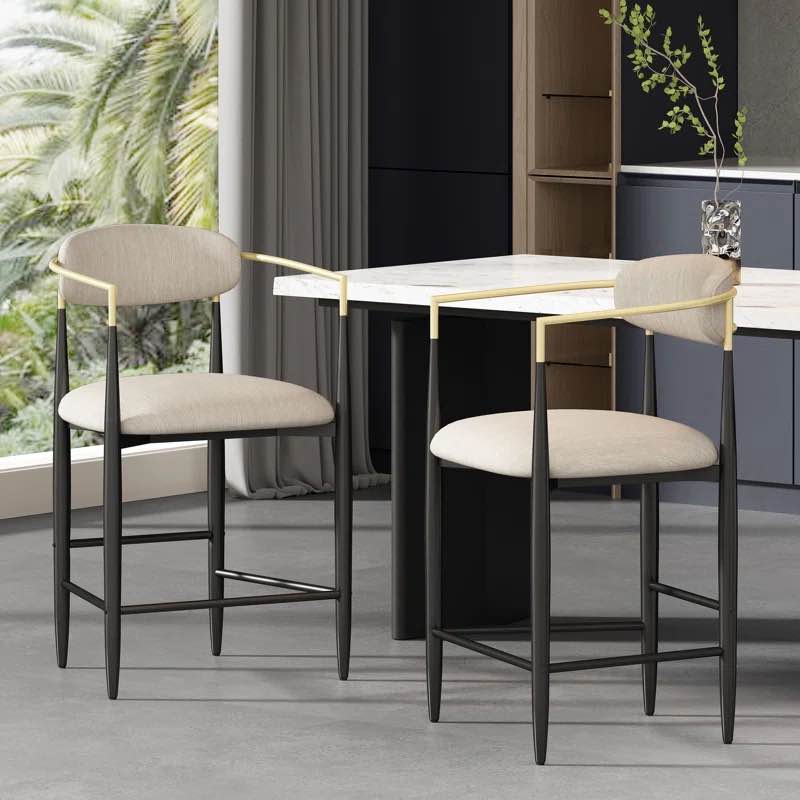 Maconay Upholstered Counter Stool (Set of 2)