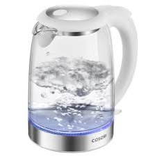 COSORI Electric Kettle, Tea Kettle Pot, 1.7L/1500W, Stainless Steel Inner Lid & Filter, Hot Water Kettle Teapot Boiler & Heater, Automatic Shut Off, BPA-Free, White