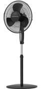 Comfort Zone Electric Oscillating Pedestal Fan, Stand Fan, 16 inch, 3 Speed, 90 Degree Oscillating Head, Adjustable Height and Tilt, Airflow 7.48 ft/sec, Ideal for Home, Bedroom & Office, CZST161BTEBK