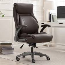 Desk Chairs Home Office Desk Chair 150° reclinable Design High Back Boss Chair Lifting Swivel Chair Bearing Weight 200kg Black/Brown (Color : Brown)