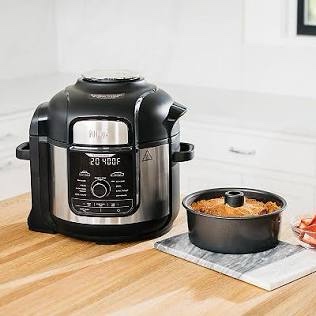 Ninja - Foodi Pressure Cooker with TenderCrisp & Dehydrate - Black/Gray