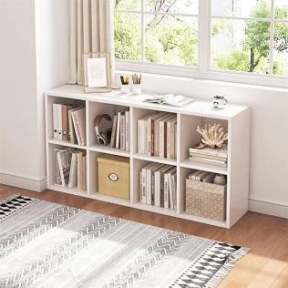 8-cube book shelf white - brightroom
