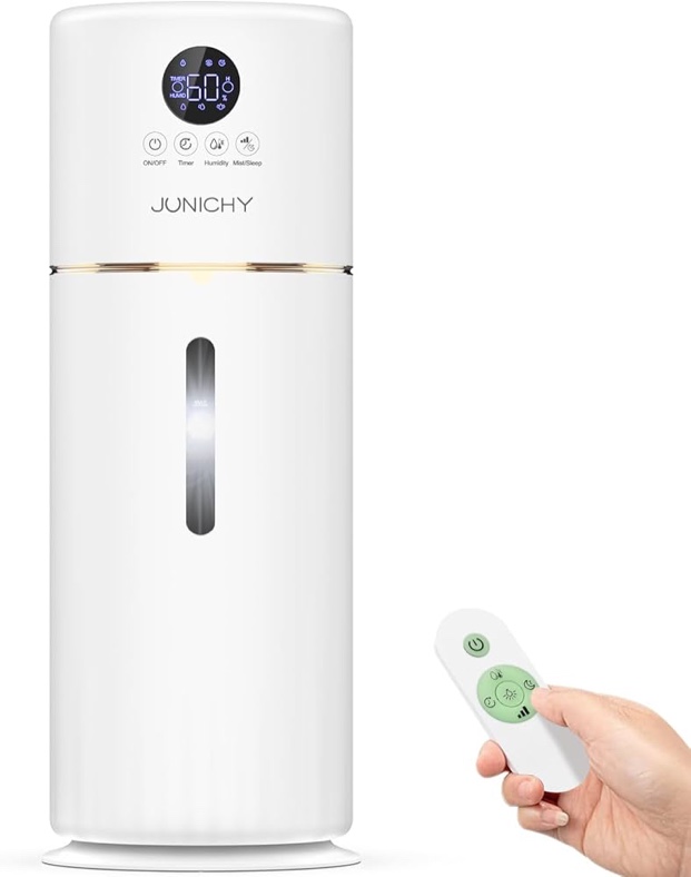 Humidifiers 2.6Gal/10L Humidifiers Large Room 1000 sq.ft Large Humidifiers for Home Top Fill Humidifier for Bedroom Quiet Night Light 24H Timer Essential Oil Diffuer Humidifier for Nursery Baby White