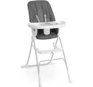 Ingenuity: ity by Ingenuity Sun Valley Compact Folding High Chair, Food-Grade Safe Plate, Safety Harness, for Ages 6 Months and Up, Unisex - Grey