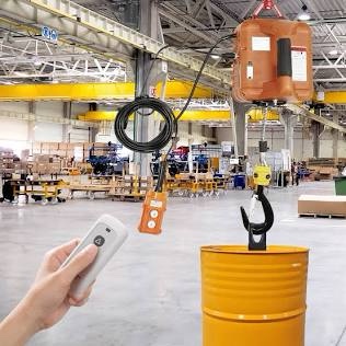 BEAMNOVA 3 in 1 Electric Hoist Winch, 1100lbs Portable Electric Winch, 1500W 110V Power Winch Crane, w/Wireless Remote Control and Overload Protection for Garages Warehouse Lifting Towing