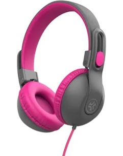 JBuddies Studio 2 Wired Kids Headphones - Black/Pink