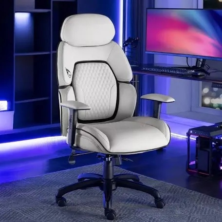 DPS Centurion Gaming Chair with Adjustable Headrest - Gray