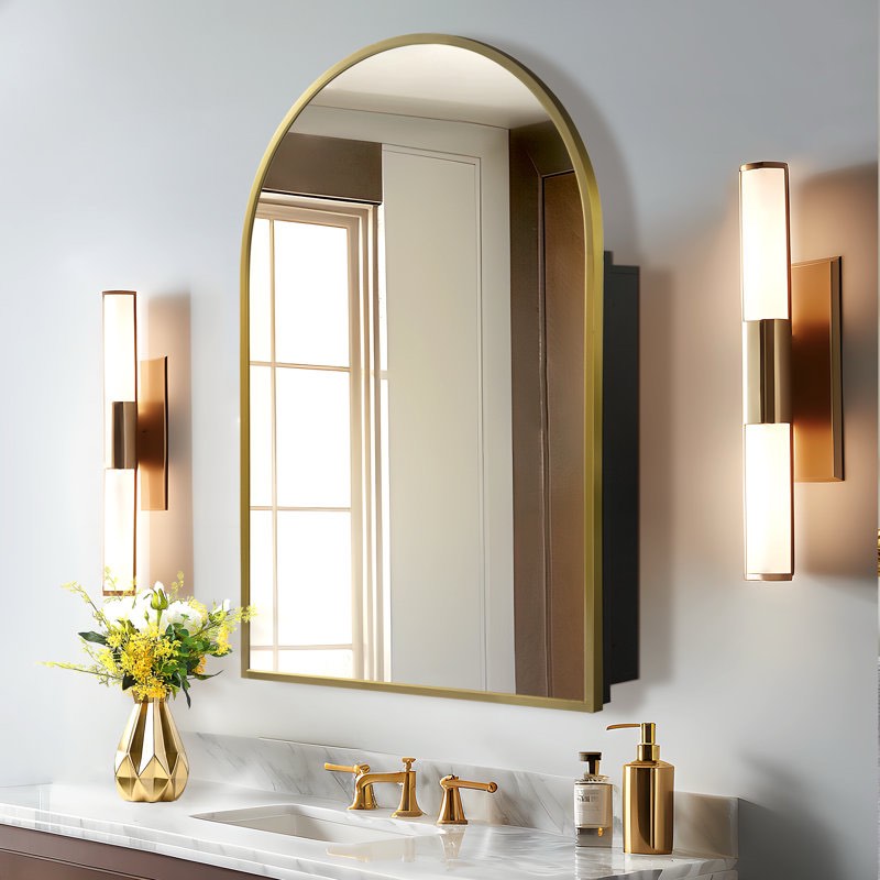 Elmira 24'' W 36'' H Framed Medicine Cabinet Mirror 