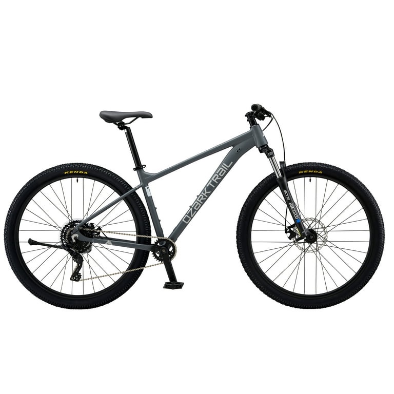 29" Ozark Trail Ridge Mountain Bike, Medium Frame, Fits Riders 5'7" - 5'11", Gray, Adult