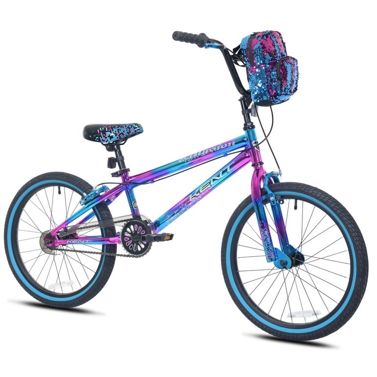 20" Kent Illusion BMX Bicycle, Fits Riders 4'2"-5', Blue/Purple, Child, Unisex