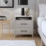 Allysyn 22.7" 2 Drawer Nightstand Wade Logan  Antique White