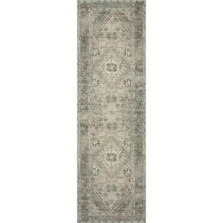 Magnolia Home by Joanna Gaines x Loloi Sinclair Collection SIN-04 Machine Washable Natural / Sage 2'-3" x 3'-9" Accent Rug
