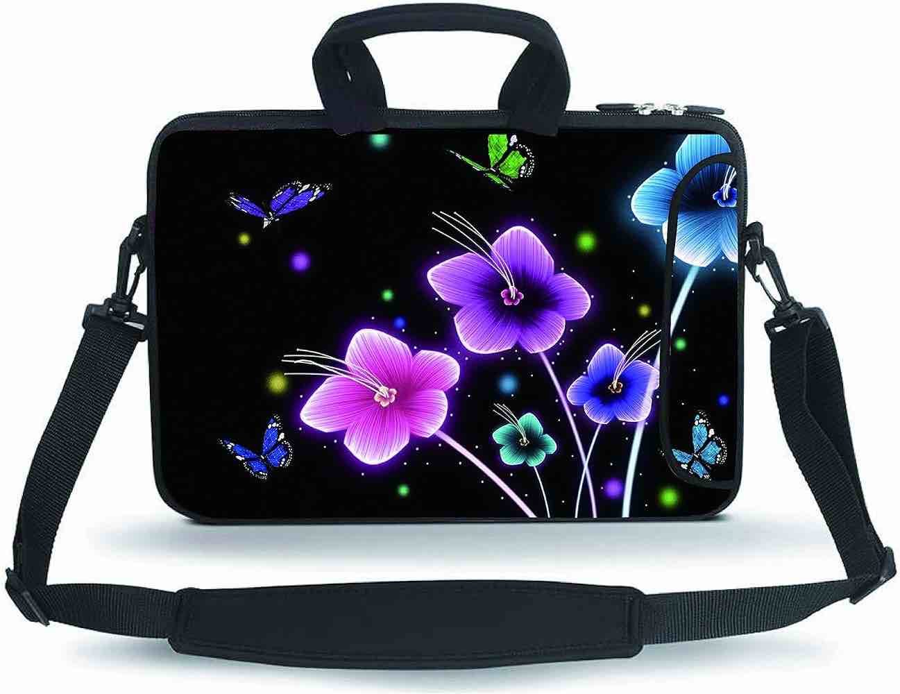 11 12 13 14 15 16 inch Laptop Shoulder Bag Messenger Bag Case Notebook Handle Sleeve with Accessories Pocket