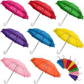 8 Pack Mini Colorful Umbrellas 