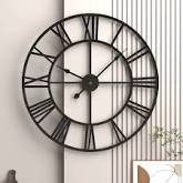 Roman Numeral Metal Hanging Clock 