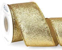 5 Rolls Christmas Glitter Metallic Foil Ribbon 2.5'' x 10 Yards Wire Mesh Ribbon for Wreath Bow Gift Wrapping Decor (Dark Blue, Lake Blue, Champagne, Silver, White)