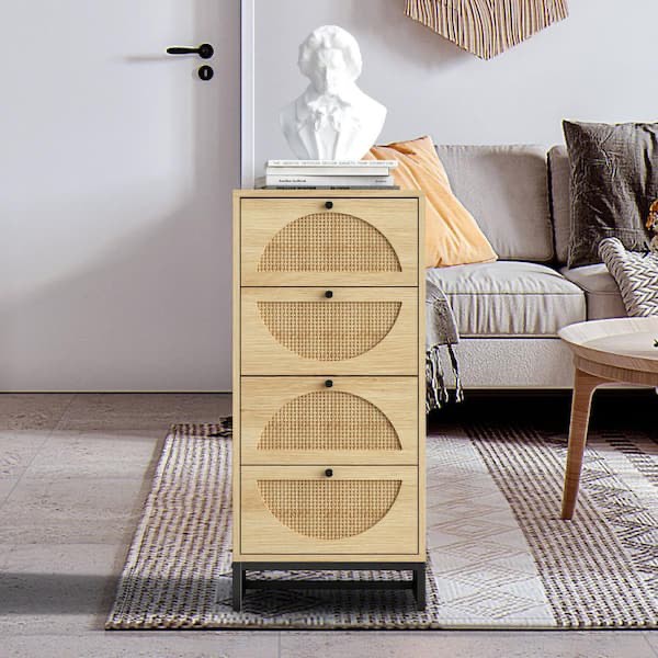 Natural Cabinet with 4 Drawers W68837737