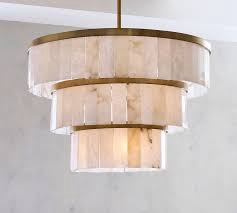 Alabaster 3 Tier Chandelier, Windham Alabaster 3 Tier Chandelier Chrome (Similar to Stock Photo)