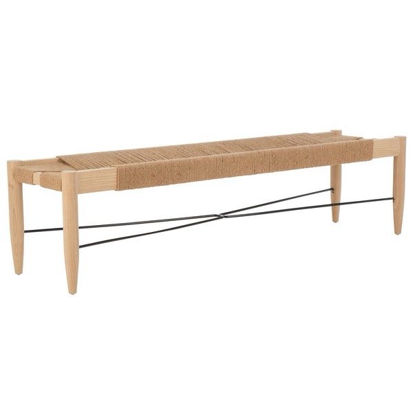 Safavieh Arcana Jute Bench, Natural/Natural