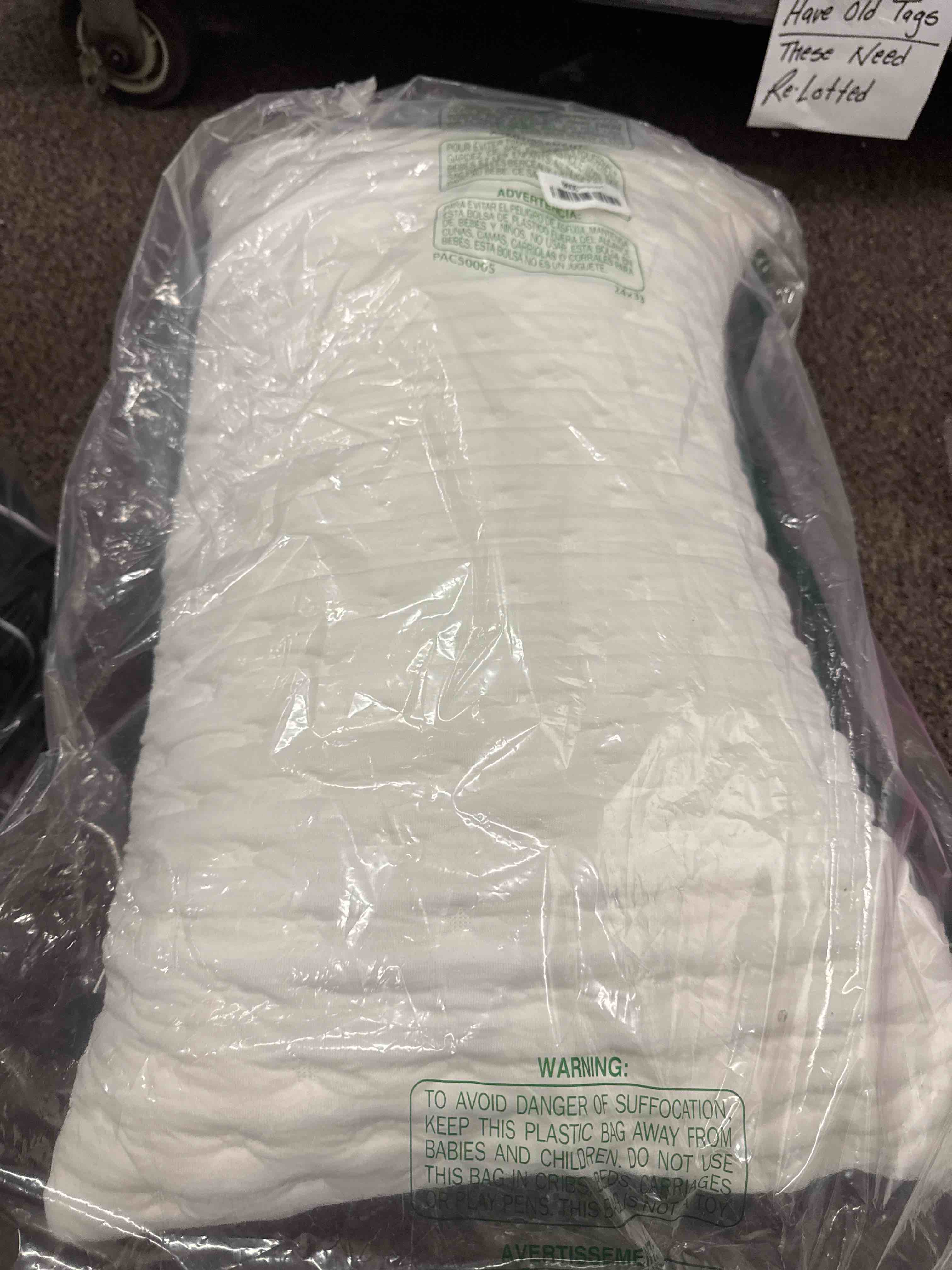 Condition photo showing Good Condition for cooling side sleeper pillow for neck and shoulder pain, luxury shredded memory foam curved bed pillows for sleeping set of 1-  - washable cover crescent white