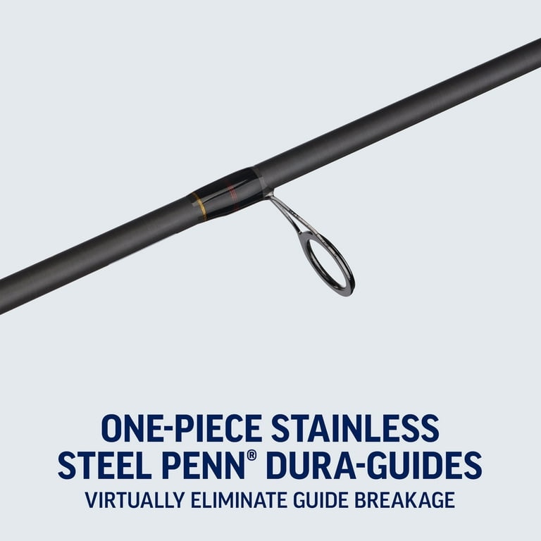 Condition photo showing New/Like New for penn squadron iii surf spinning rod, 12' heavy fishing rod, 2 piece