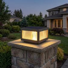 Black Outdoor Solar Post Light With Dimmable LED And Dusk-To-Dawn Sensor By Charlton Home